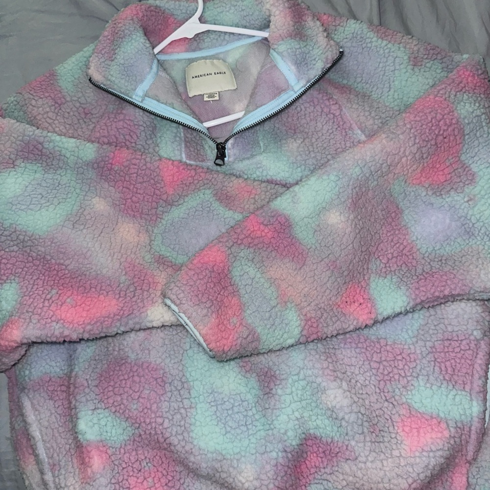 American Eagle Pastel Fleece Pullover
